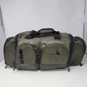 Pacific Fly Fishing Gear Bag Duffel Olive Green Tackle Storage Multiple Pockets